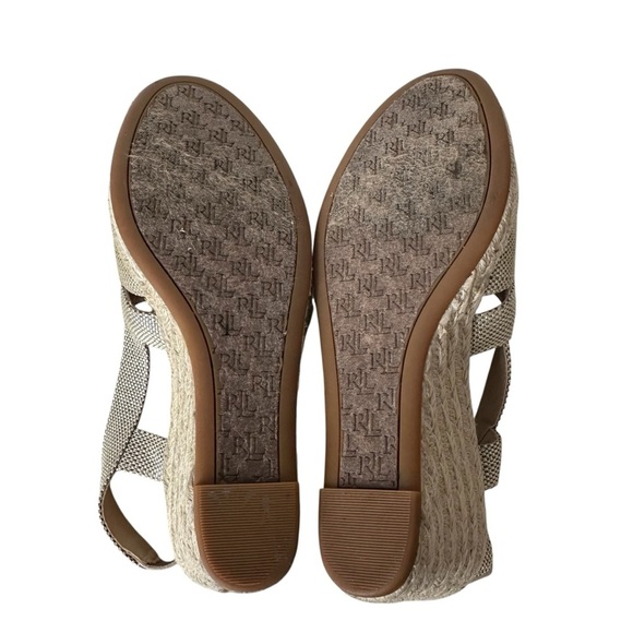 Ralph Lauren Penelopie Wedge Slingback Espadrille Sandals, 6 - Picture 10 of 10